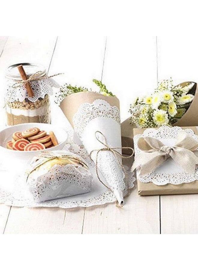 Perfect Pricee Lace Paper Doilies, Bulk for Desert, Tableware Decoration Place mats, Cake Packaging (100 Pieces, 7.5), White - Image 3