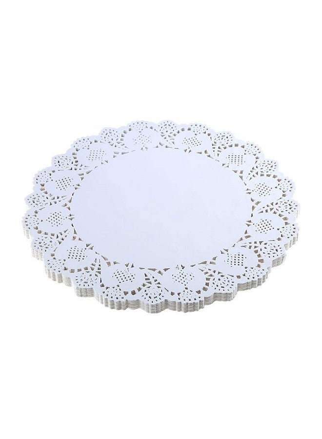 Perfect Pricee Lace Paper Doilies, Bulk for Desert, Tableware Decoration Place mats, Cake Packaging (100 Pieces, 7.5), White - Image 1