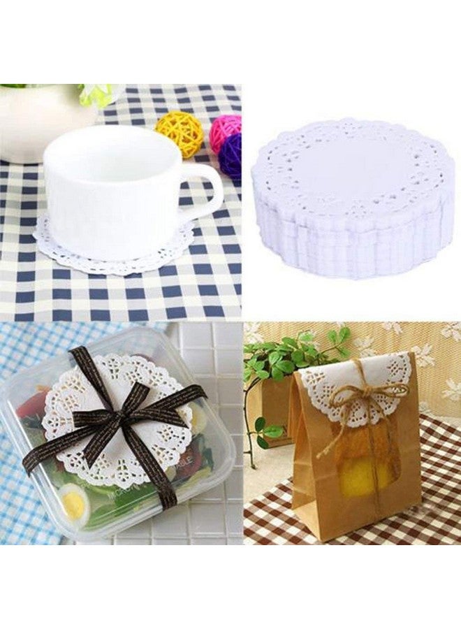 Perfect Pricee Lace Paper Doilies, Bulk for Desert, Tableware Decoration Place mats, Cake Packaging (100 Pieces, 7.5), White - Image 4