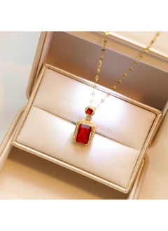 REOCLE 3 Pcs Women's Jewelry Set Diamond Necklace & Earring & Ring Cubic Zirconia Jewellery Gift for Girlfriend Wife Ladies  - Image 3