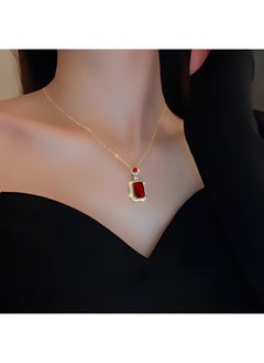 REOCLE 3 Pcs Women's Jewelry Set Diamond Necklace & Earring & Ring Cubic Zirconia Jewellery Gift for Girlfriend Wife Ladies  - Image 4