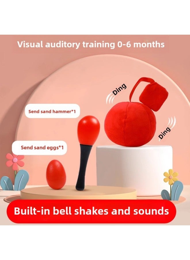 Baby Toys 0-1 Year Old Puzzle Early Education Newborn Hand Rattle 6 Baby Three Months Grip Training-Color: 0-12 Months, Watching Listening And Grasping Training - Image 1