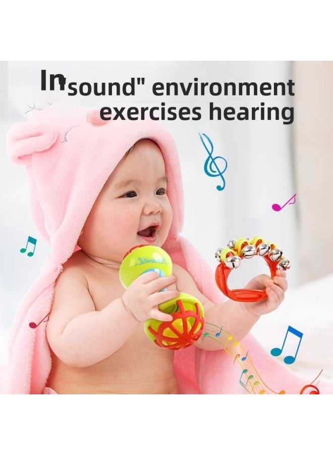 Baby Toys 0-1 Year Old Puzzle Early Education Newborn Hand Rattle 6 Baby Three Months Grip Training-Color: 0-12 Months, Watching Listening And Grasping Training - Image 3