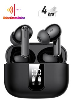 General Bluetooth Headset with LED Digital Display, Earbuds Noise Cancellation and Stereo Sound, Long Battery Life Bluetooth Headset for iPhone , Xiaomi, Samsung, Infinix, Motorola Headsets and More  - Image 1