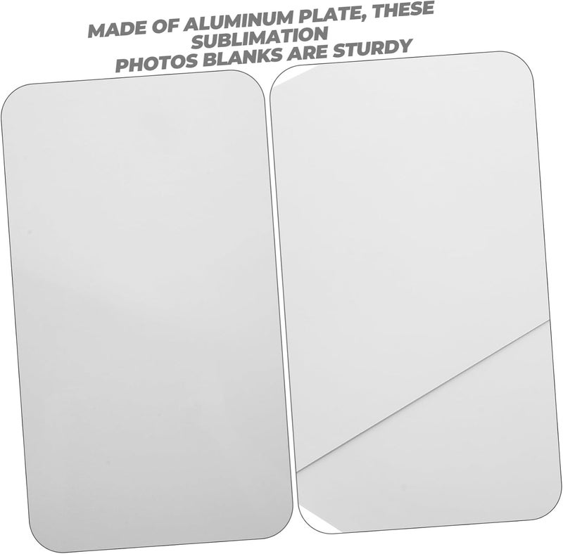 NUOBESTY 2pcs Sublimation Sheets for Photo Sign Blanks Metal Plaque for Display - Image 2
