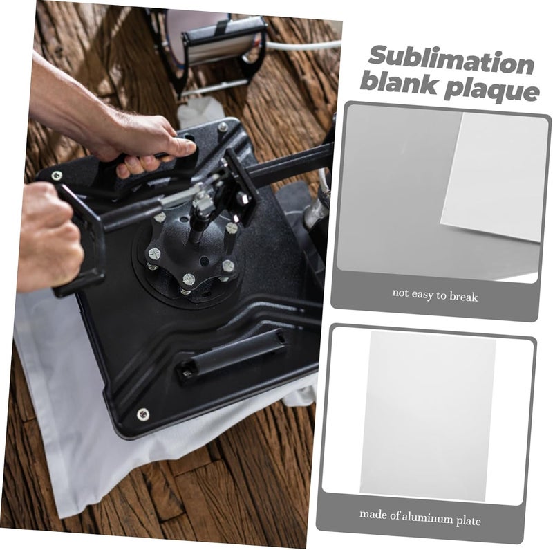 NUOBESTY 2pcs Sublimation Sheets for Photo Sign Blanks Metal Plaque for Display - Image 3