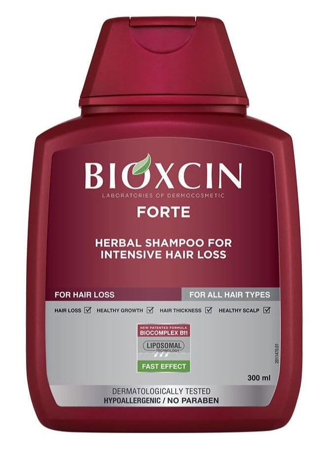 BIOXCIN - Forte Herbal Shampoo For Intensive Hair Fall 300ml - Image 1