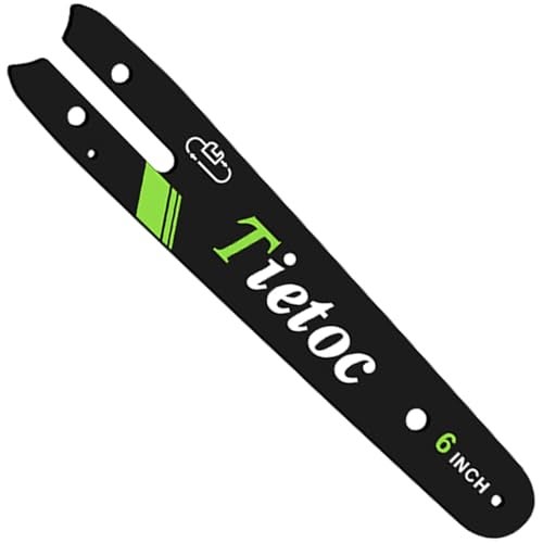 tietoc GREEN Mini Chainsaw 6 Inch Guide Plate (6" bar length - .043" Gauge - 1/4" Low Pro Pitch - 6 Tooth Count) - Image 1