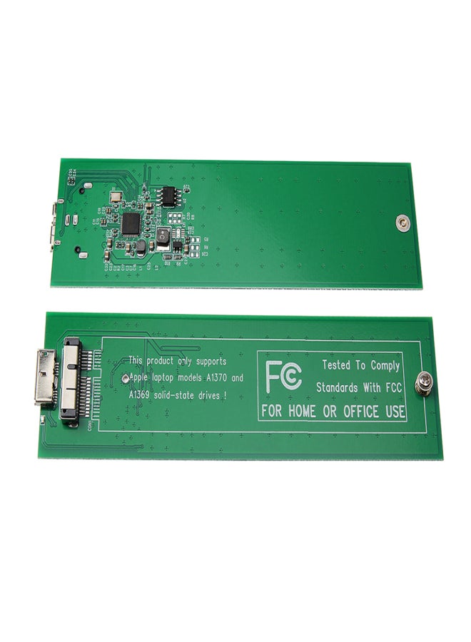 حافظة قرص صلب محمولة متوافقة مع أجهزة MacBook Air A1369 وA1370 SSD موديل 2010/2011، مصنوعة من سبائك الألومنيوم، لون أسود - Image 3