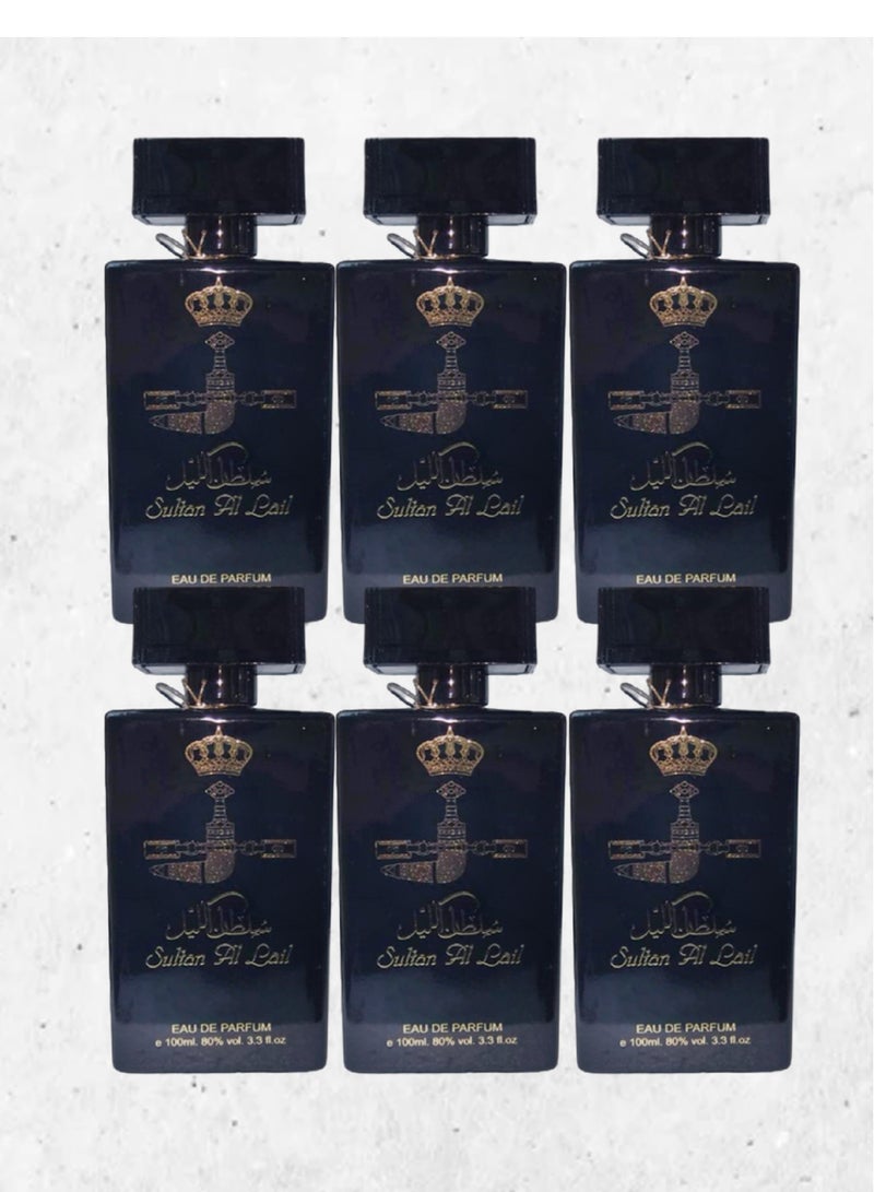 Sultan 6 Pieces Sultan Al Lail Perfume 100 Ml EDP - Image 1