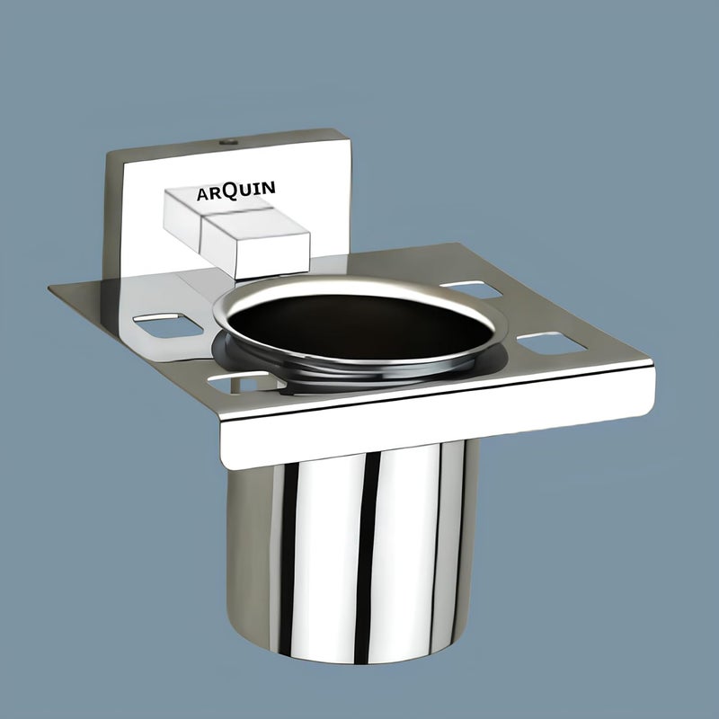 ARQUIN Taurus 304 Grade Stainless Steel Tumbler HolderTumbler StandBathroom Accessories Chrome Pack of 2 - Image 1