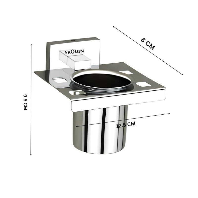 ARQUIN Taurus 304 Grade Stainless Steel Tumbler HolderTumbler StandBathroom Accessories Chrome Pack of 2 - Image 4