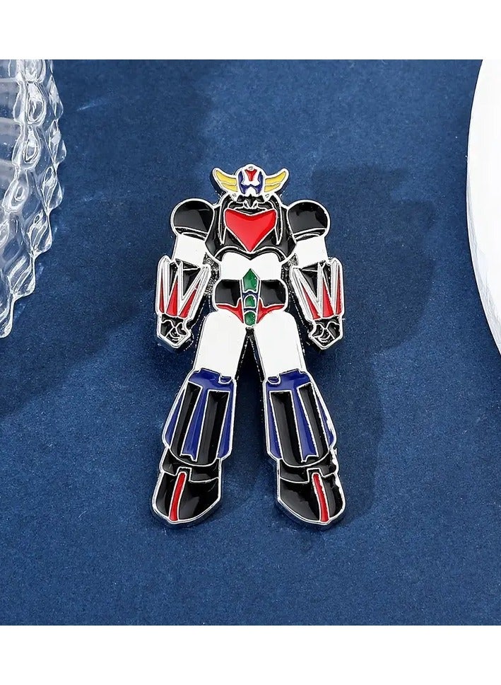 Grendizer Character Brooch Yufu Space Adventures For Guys Girls Kids And Adults Metal Alloy Elegant Badge Oon Collars Top Pocket Abaya Backpacks Jeans Or Dress Jewelry Tthat Brings Back Nostalgia Suitable In Heritage Events Or At School Or University  - Image 1
