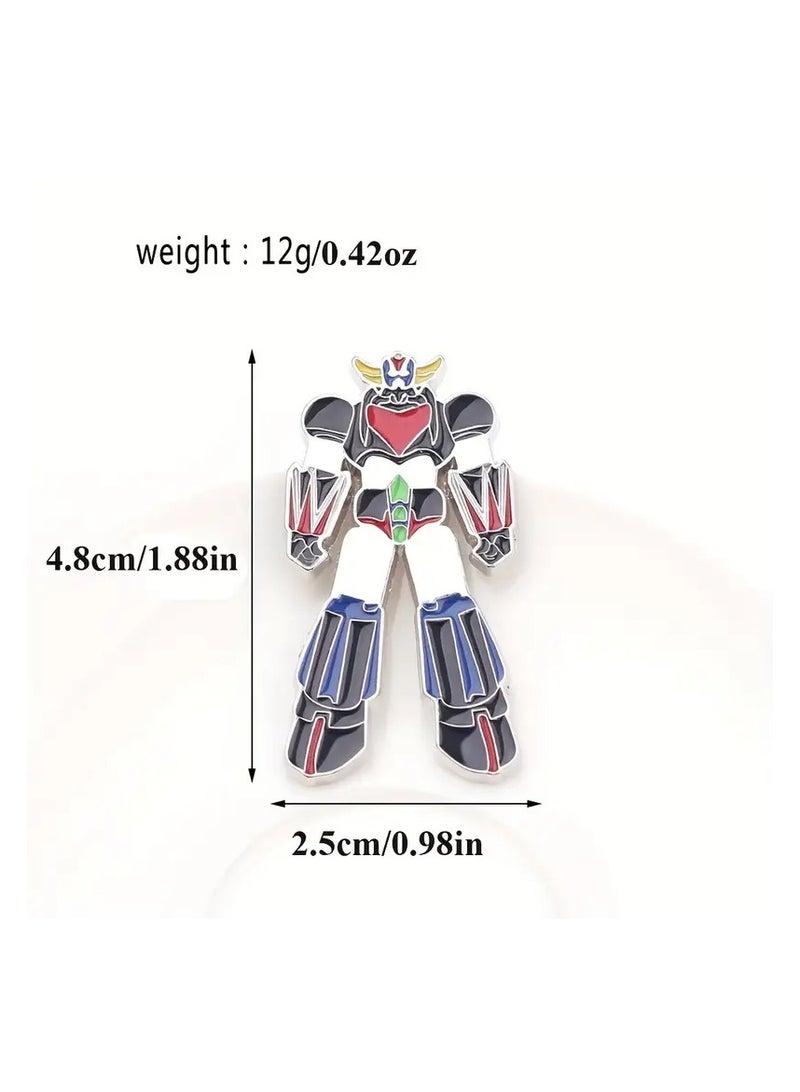 Grendizer Character Brooch Yufu Space Adventures For Guys Girls Kids And Adults Metal Alloy Elegant Badge Oon Collars Top Pocket Abaya Backpacks Jeans Or Dress Jewelry Tthat Brings Back Nostalgia Suitable In Heritage Events Or At School Or University  - Image 3