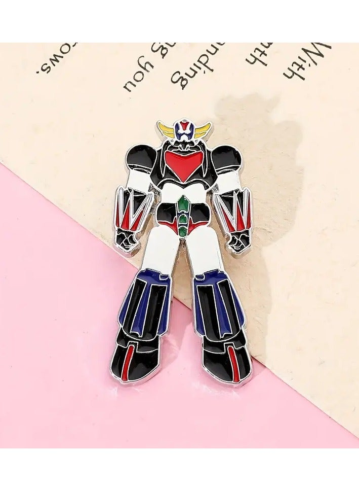 Grendizer Character Brooch Yufu Space Adventures For Guys Girls Kids And Adults Metal Alloy Elegant Badge Oon Collars Top Pocket Abaya Backpacks Jeans Or Dress Jewelry Tthat Brings Back Nostalgia Suitable In Heritage Events Or At School Or University  - Image 4