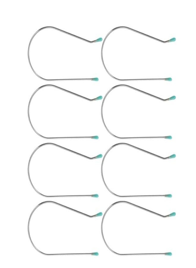 GANPUB 8 Pcs Silver Hot Curler Clips Replacement Kit, Hot Roller Clips Rollers Securing Pins Fits 2 Inch Hot Rollers,Hot Roller Replacement Styling Tools and Appliances - Image 1