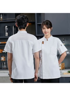 NIBEMINENT Summer  Hotel Restaurant Catering Chef Kitchen Uniform Chef Work Clothes Restaurant Waiter Work Clothes  - Image 1