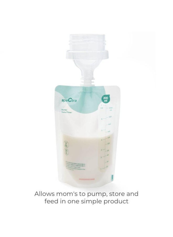 Spectra 60 Pieces Clean Breast Milk Storage Bag - 180Ml - Image 3