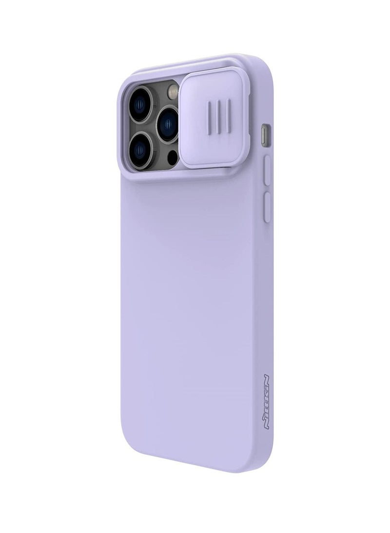 Nillkin CamShield Silky Magnetic Silicone Case For iPhone 14 - Purple - Image 1