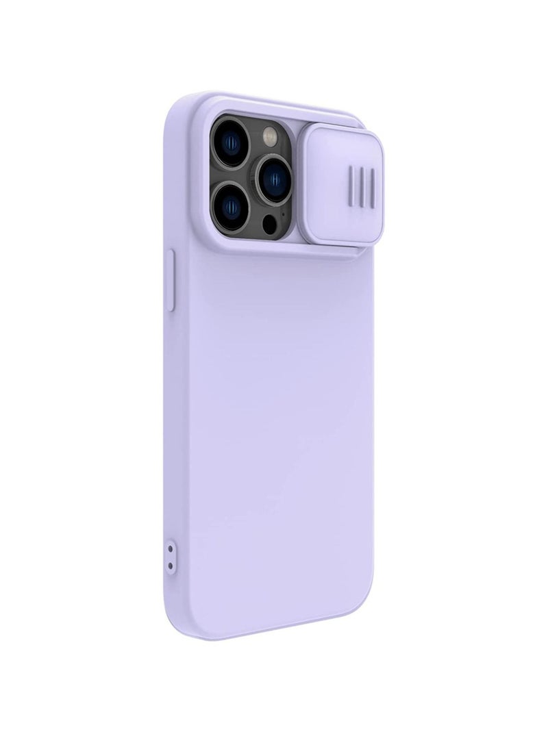 Nillkin CamShield Silky Magnetic Silicone Case For iPhone 14 - Purple - Image 2