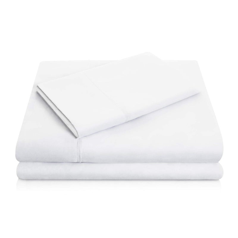 MALOUF Double Brushed Microfiber Super Soft Luxury Bed Sheet Set  Wrinkle Resistant  Queen Size  White - Image 1