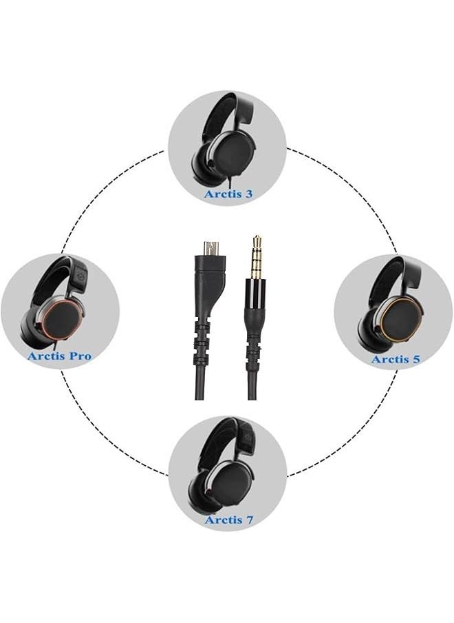 erorex Replacement Cable For Steelseries Arctis 3 Arctis 5 Arctis 7 Arctis Pro Arctis Prime Gaming Headsets 4.9Ft Ofc Cores Independent Shielding Cord Cable  - Image 5