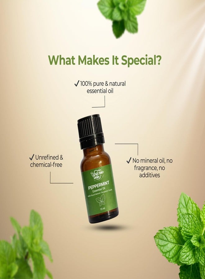 Vriksha Veda Vrikshaveda Peppermint Essential Oil, 100% Pure & Natural, Therapeutic Grade, 15ml - Image 5
