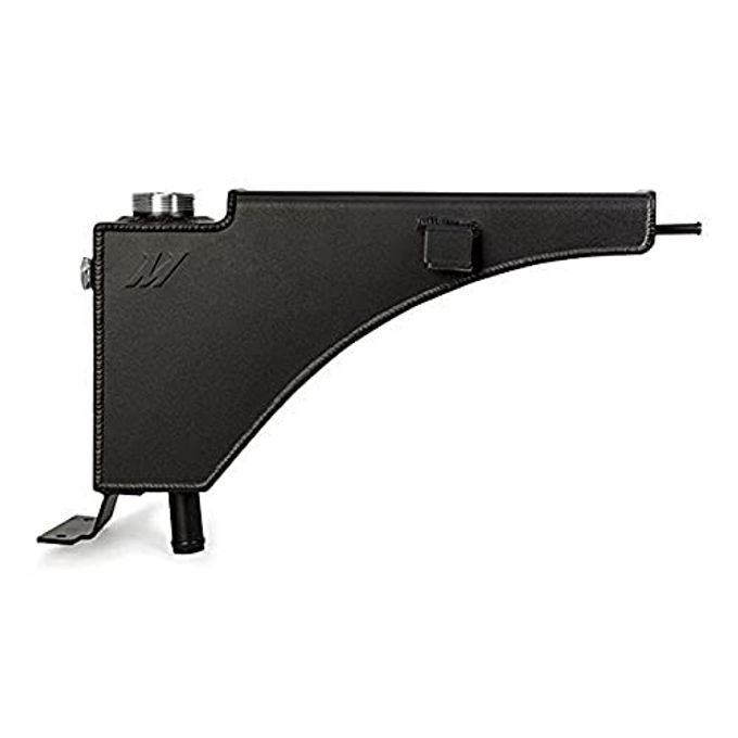 MISHIMOTO Mmrt-F2D-99Emwbk Aluminum Degas Reservoir Tank Compatible With Ford 7.3 Powerstroke 1999-2003 Wrinkle Black - Image 1