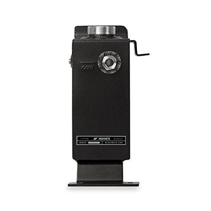 MISHIMOTO Mmrt-F2D-99Emwbk Aluminum Degas Reservoir Tank Compatible With Ford 7.3 Powerstroke 1999-2003 Wrinkle Black - Image 3