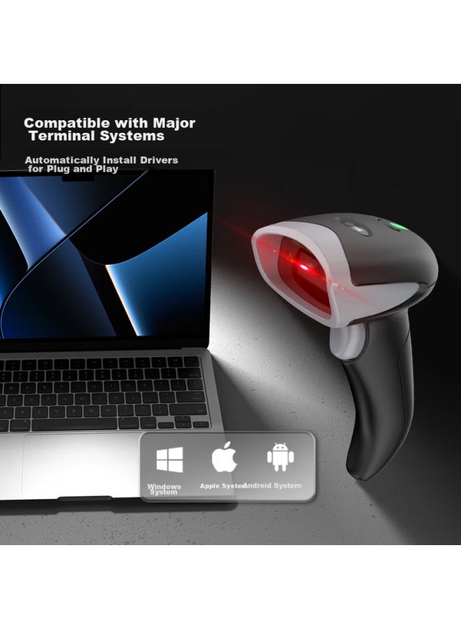 Comet Ep-5000 Barcode Scanner, 2d Qr Code Scanner, Wired 1d Barcode Gun, Pharmaceutical Traceability Code, Retail Clothing Logistics Medical Insurance, Mobile Screen Cashier - Image 2