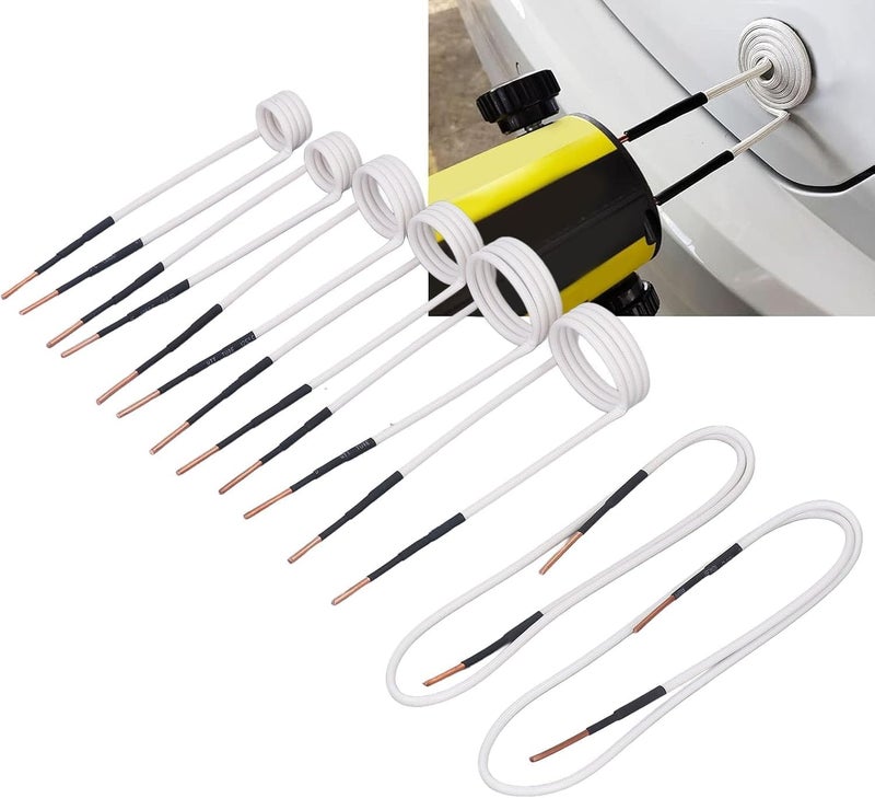 Induction Heater Coil Kit High Temperature Brass Core Bolt Removal Tool for Automotive and Machinery 8Pcs Set with Storage Box - Image 1