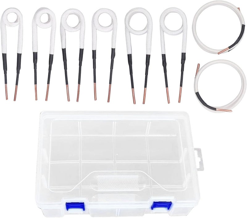 Induction Heater Coil Kit High Temperature Brass Core Bolt Removal Tool for Automotive and Machinery 8Pcs Set with Storage Box - Image 4
