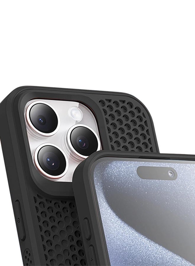 Honeycomb Mesh Cooling Phone Case Magnetic Breathable for iPhone 16 Promax - Image 3