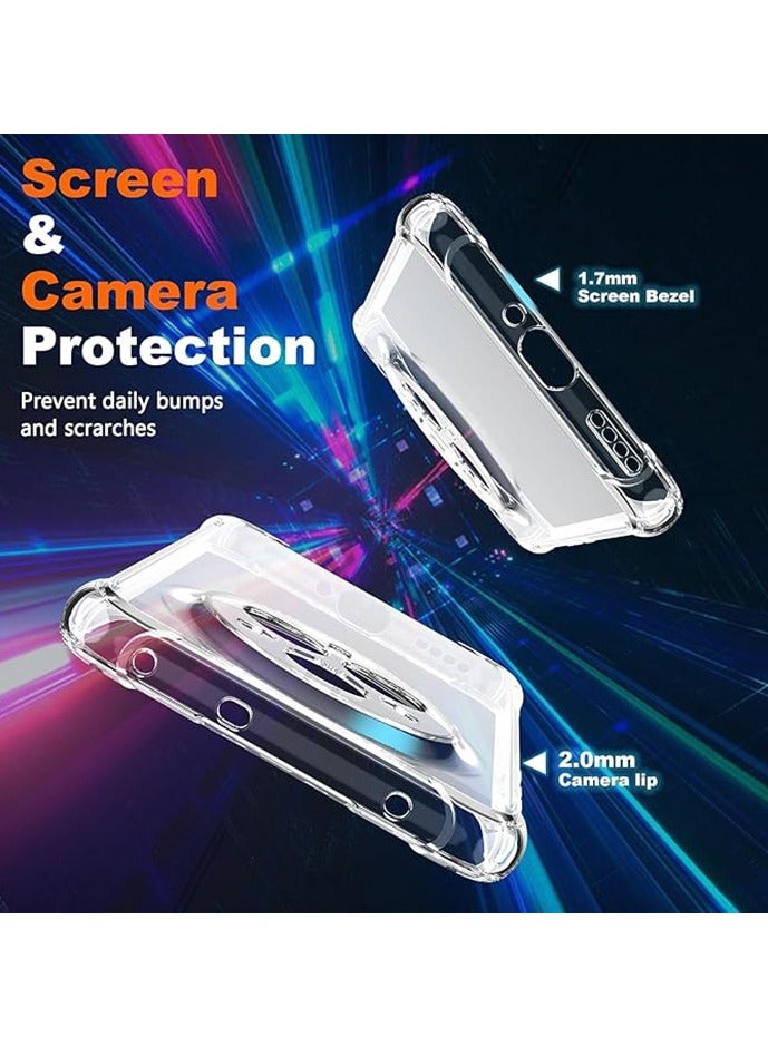 Clear Case Cover Compatible with Realme 14 Pro Plus 5G, Anti-Fingerprints, Anti-Fall Drop Protection, Slim Lightweight Transparent Soft Cover with Soft Silicone Raised Edge for Realme 14 Pro+ 5G (Cl - Image 4