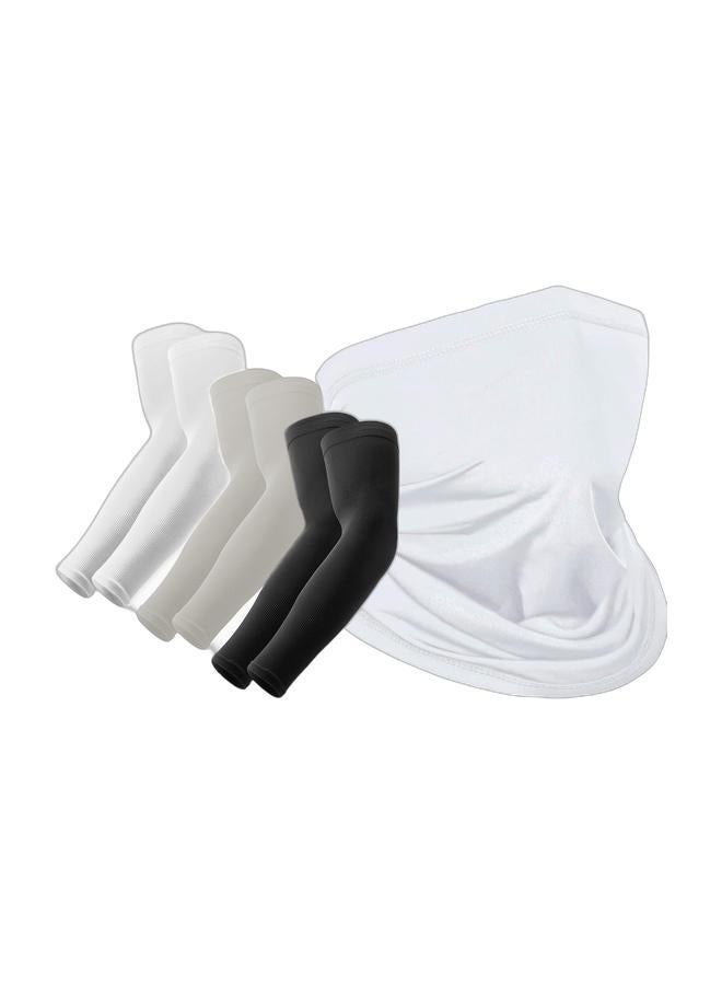 2-in-1 Ultimate Sun Protection Set - UV Face Mask & Arm Sleeves for Men & Women - Image 1