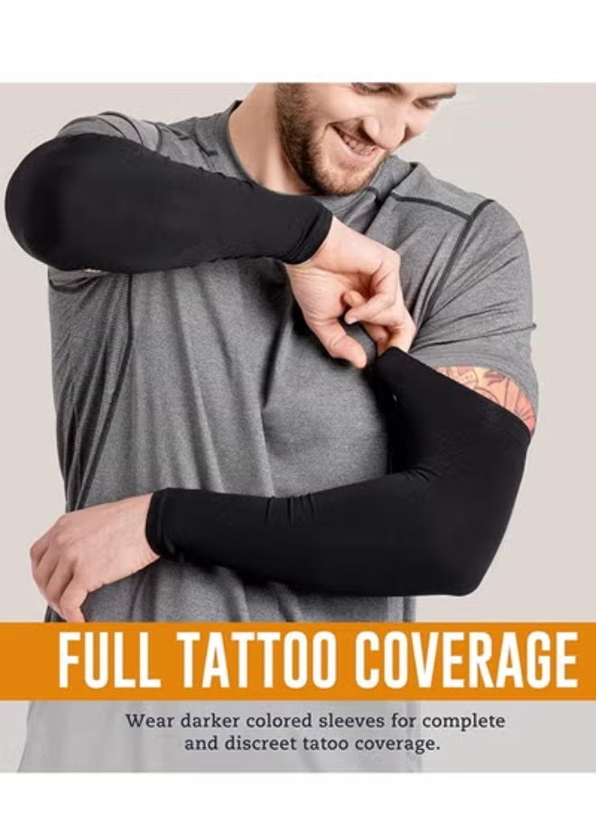 2-in-1 Ultimate Sun Protection Set - UV Face Mask & Arm Sleeves for Men & Women - Image 5