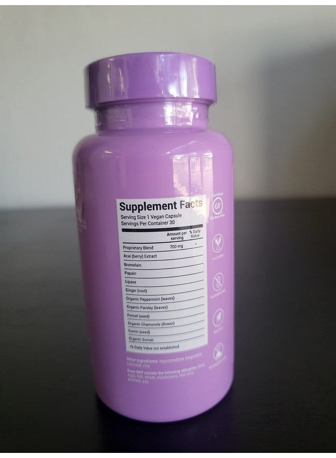 HAIRtamin BLOATamin - Vegan Synergistic Blend | Bloating Relief Supplement Capsule | Men & Women | Digestive Enzymes for Bloating Relief, Gas Stomach Pain, Water Retention, and Discomfort (1-Pack) - Image 4