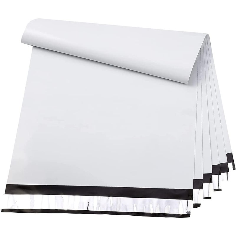 Metronic Poly Mailers 2424 50 Pcs White Large Shipping Bags for Clothes Mailer Poly Bags Strong Self Seal Adhesive Shipping Envelopes for Small Business Tearresistant Mailing Envelopes for Packaging - Image 2
