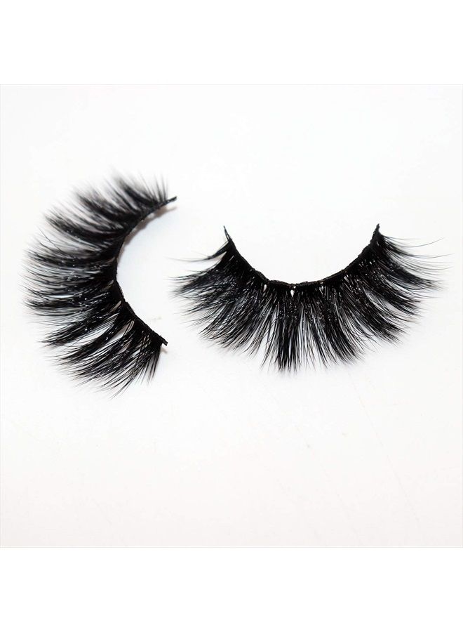 Veleasha Eyelashes Fluffy Volume Faux Mink Lashes 5D Multi-layered Effect & Reusable | 7 Pair Pack | Mulan - Image 4