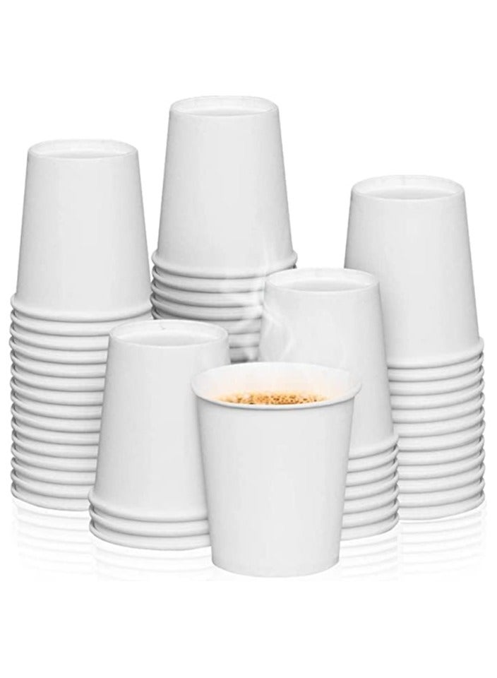 MARKQ [1000 Cups] 8 Oz White Paper Cups | Disposable Cups for Hot & Cold Drinks | Small Disposable Cups for Home, Parties and Work | Ideal for Water, Juice, Tea, Mouthwash - Image 1
