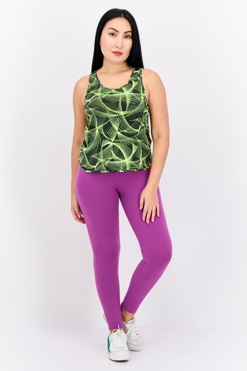 Nike Women Dri Fit Sleeveless Running Top, Lime Green - Image 4