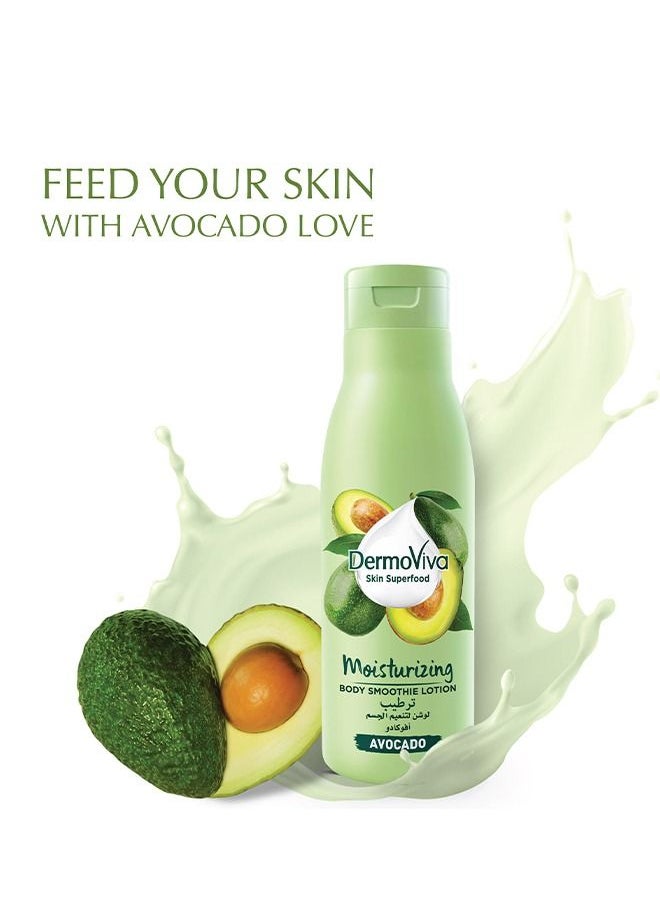 DermoViva - DermoViva Moisturizing Body Smoothie Lotion | Enriched With Avocado | Non-Greasy & Hydrating | Rejuvenates Skin - 200ml - Image 1