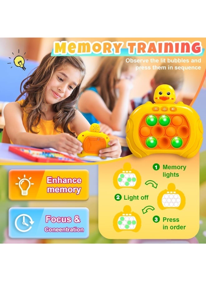 TOY GARDEN Quick Push Electronic Pop Light Up Puzzle Game for Kids - Decompression Sensory Pop Bubble Toy, Push Button Fidget Game for Boys & Girls, Stress Relief Birthday Gift - Image 4