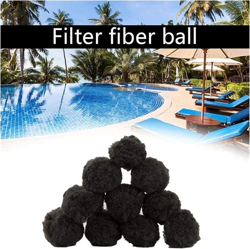 Bahels Swimming Training Black Swimming Pool Sand Filter Ball, 200G Swimming Pool Cleaning Ball Swimming Pool Aquarium Filter for Children and Adults - Image 5
