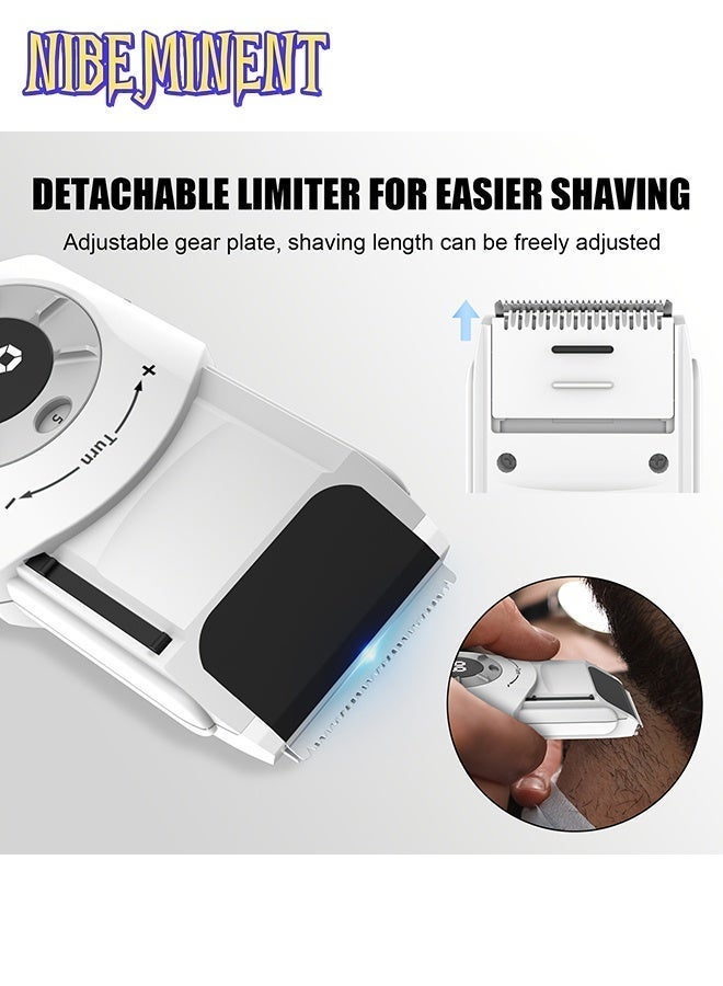 NIBEMINENT Men's Hair Clippers, Wireless Haircut Scissors, Type-C Fast Charging, Hair Cutting and Trimming Kit, Beard Trimmer, Rechargeable Electric Shaver, Gift for Men - Image 2