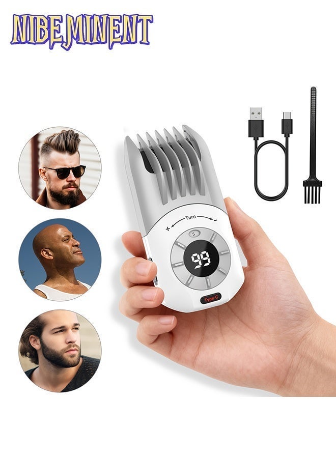 NIBEMINENT Men's Hair Clippers, Wireless Haircut Scissors, Type-C Fast Charging, Hair Cutting and Trimming Kit, Beard Trimmer, Rechargeable Electric Shaver, Gift for Men - Image 1