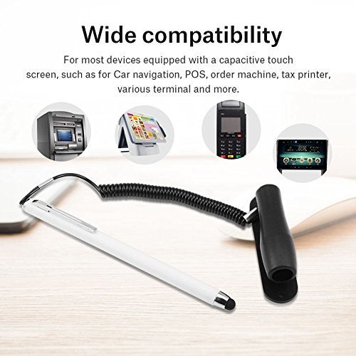 Chazcool Stylus Pens for Touch Screens, Stylus with Pen Holder, Universal Capacitive Touch Screen Stylus Pen with Spring Rope - Image 3