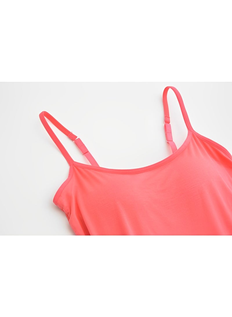REOCLE Women's Camisole Shelf Bra Cotton Undershirts Camis with Adjustable Spaghetti Strap Tank Tops Basic Layer Camis  - Image 4
