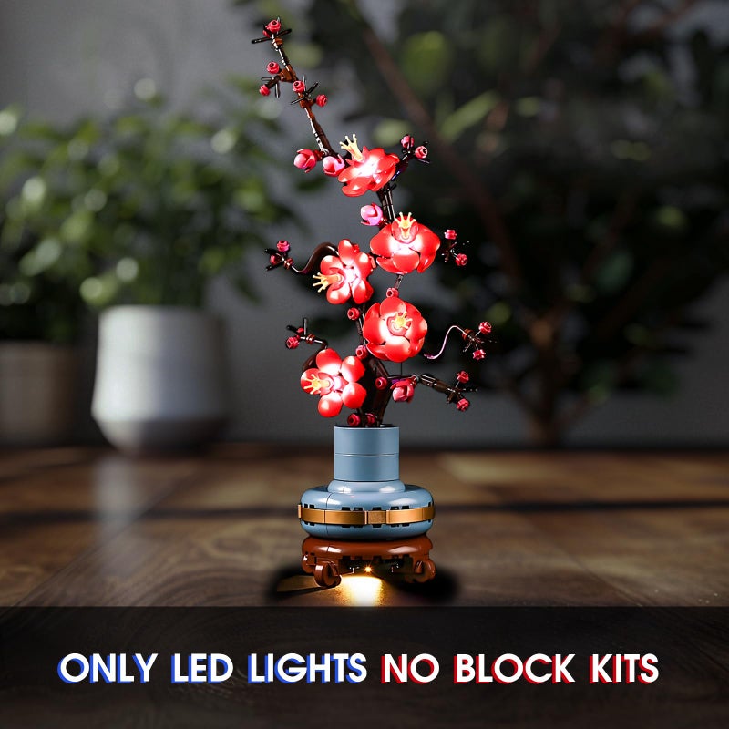 Vaodest Led Light for Lego 10369 Plum Blossom Building Blocks Model,Design and Configuration Compatible with Model 10369(Led Light Only, Not Building Block Kit) - Image 2