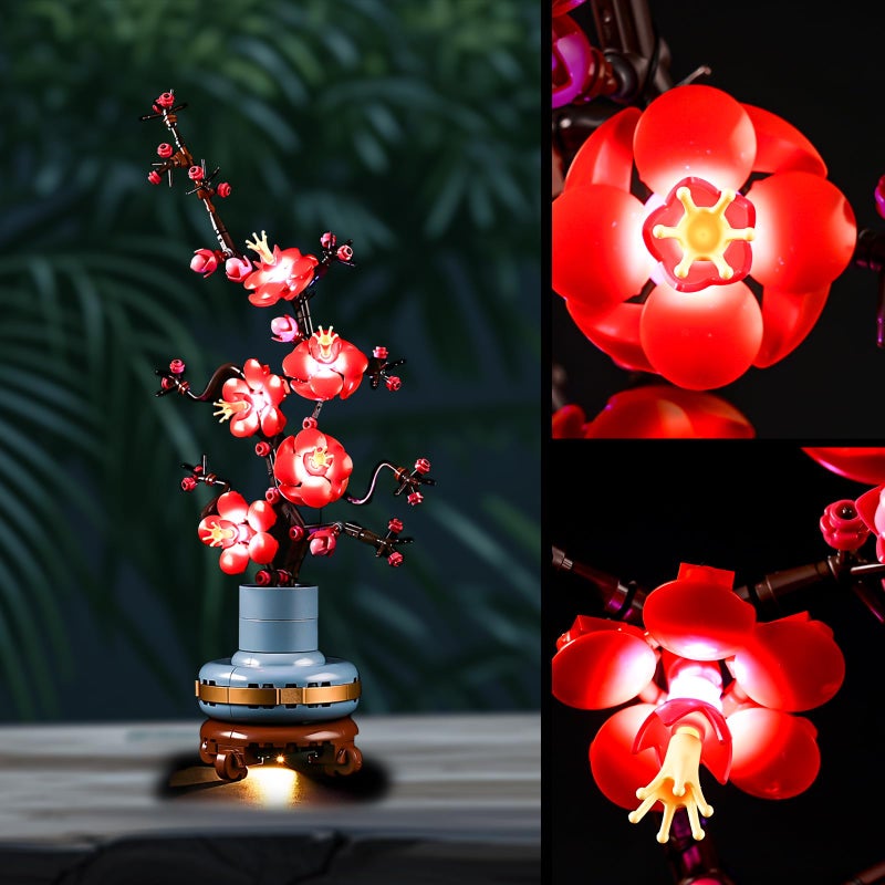 Vaodest Led Light for Lego 10369 Plum Blossom Building Blocks Model,Design and Configuration Compatible with Model 10369(Led Light Only, Not Building Block Kit) - Image 4